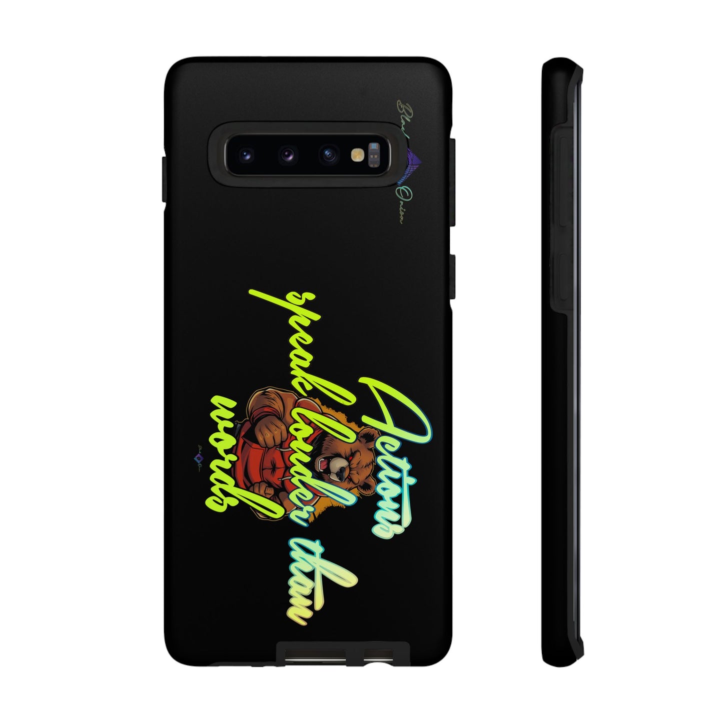 BlackOnion Brand New Phone Case - with Motivational Workout Motif ‘Actions speak lauder ‘💪🔥🫵