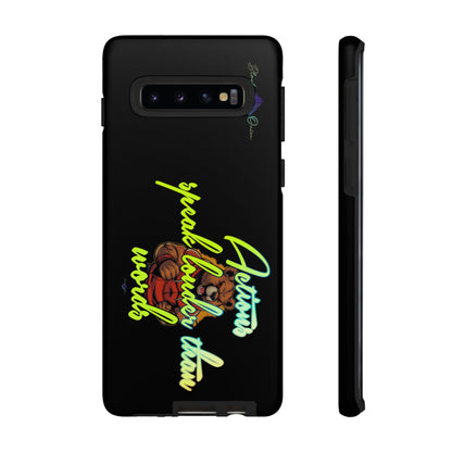 BlackOnion Brand New Phone Case - with Motivational Workout Motif ‘Actions speak lauder ‘💪🔥🫵