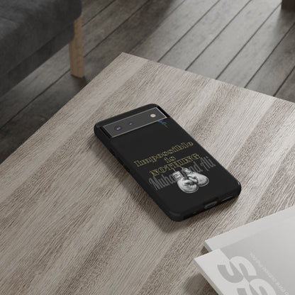 BlackOnion Brand New Phone Case - with Motivational Workout Motif ’Impossible ‘💪🔥🫵