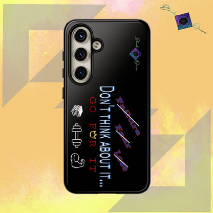 BlackOnion Brand New Phone Case - with Motivational Workout Motif’Don’t think ‘💪🔥🫵