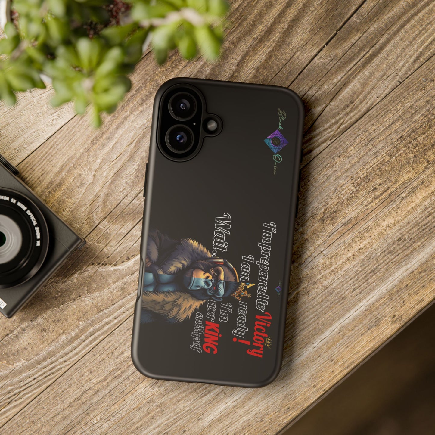 BlackOnion Brand New Phone Case - with Motivational Workout Motif’Victory 👑‘💪🔥🫵