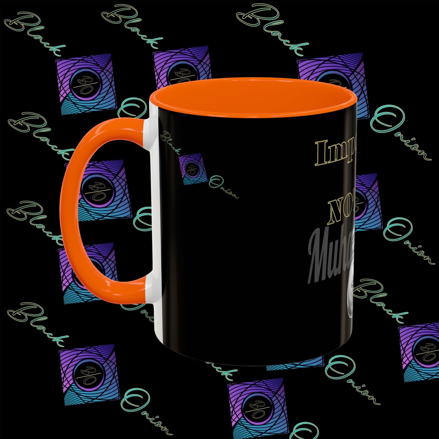 BlackOnion Coffee Mug - 11oz with Workout Motif ‘Impossible is nothing’🔥💪🫵