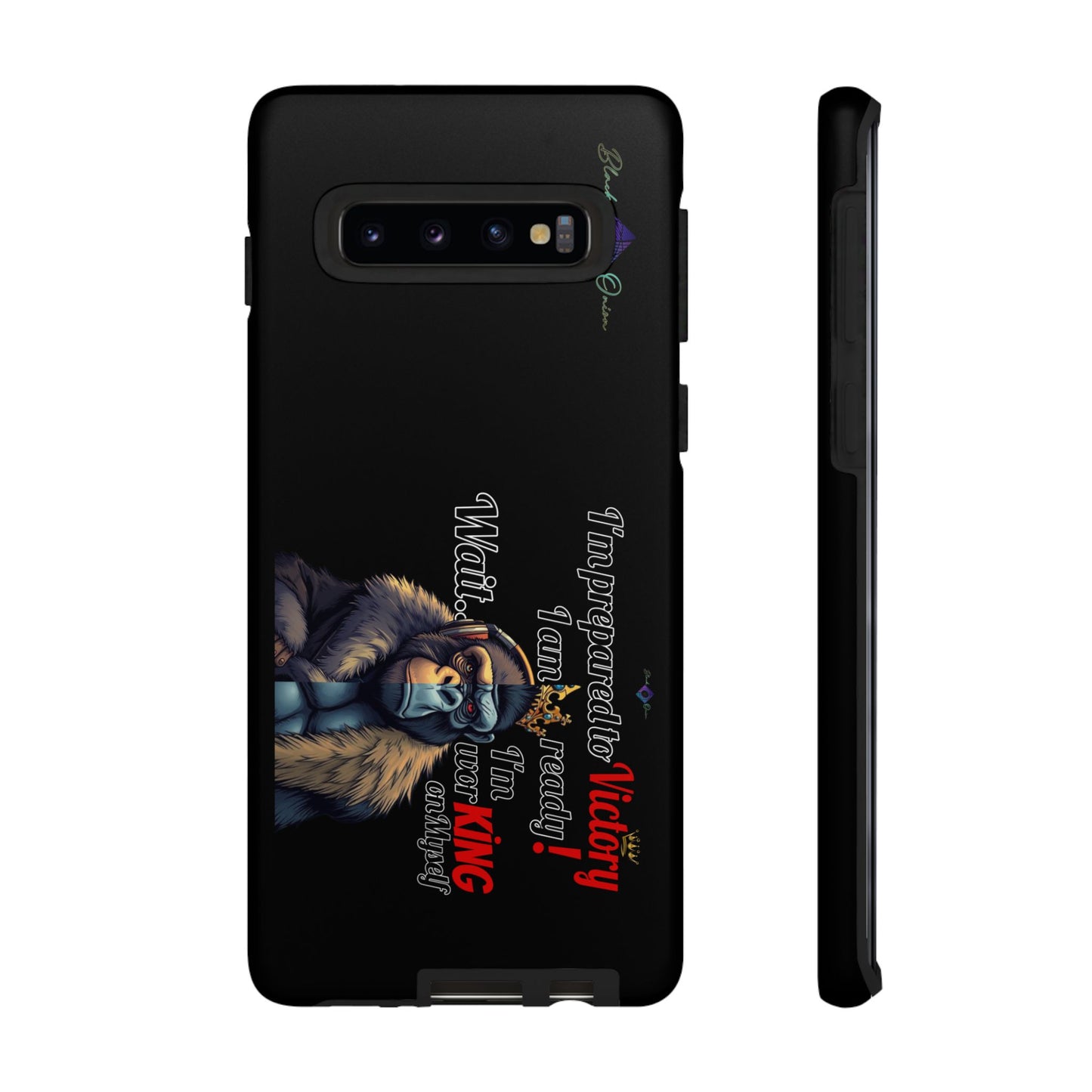 BlackOnion Brand New Phone Case - with Motivational Workout Motif’Victory 👑‘💪🔥🫵