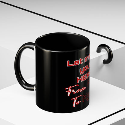 BlackOnion Coffee Mug - 11oz with Workout Motif ‘Let me be your Hero’🔥💪🫵