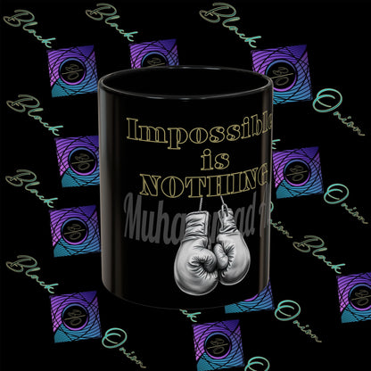 BlackOnion Coffee Mug 2 with Workout Motif ‘Impossible is NothingV2’🫵🔥💪