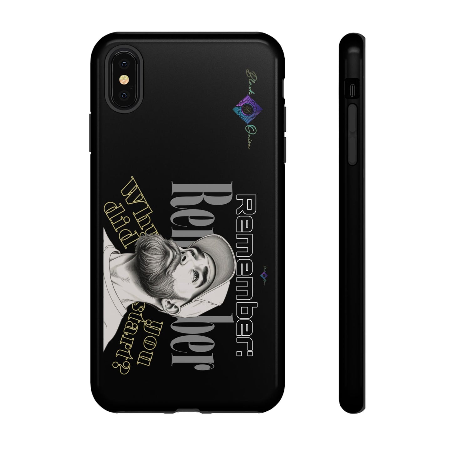 BlackOnion Brand New Phone Case - with Motivational Workout Motif’Remember ‘💪🔥🫵