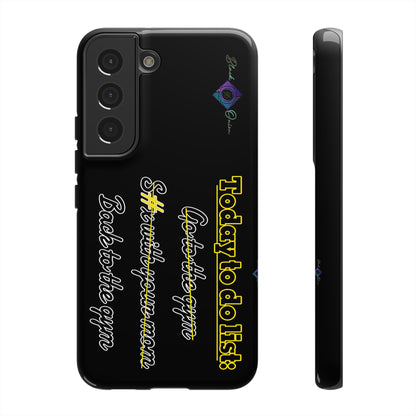 BlackOnion Brand New Phone Case - with Motivational Workout Motif’Today to do list ‘💪🔥🫵
