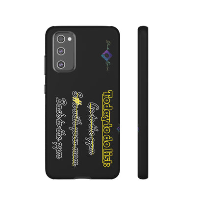 BlackOnion Brand New Phone Case - with Motivational Workout Motif’Today to do list ‘💪🔥🫵