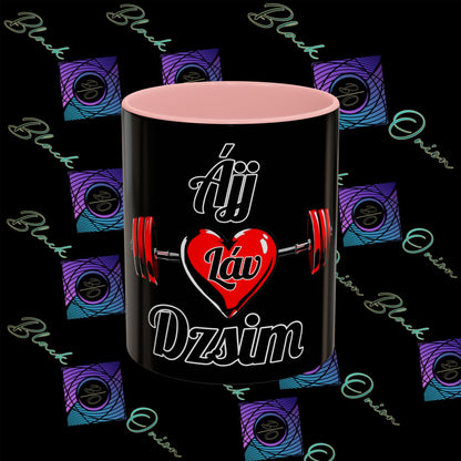 BlackOnion Coffee Mug - 11oz with Workout Motif ‘ÁjjLávDzsi’🔥💪🫵