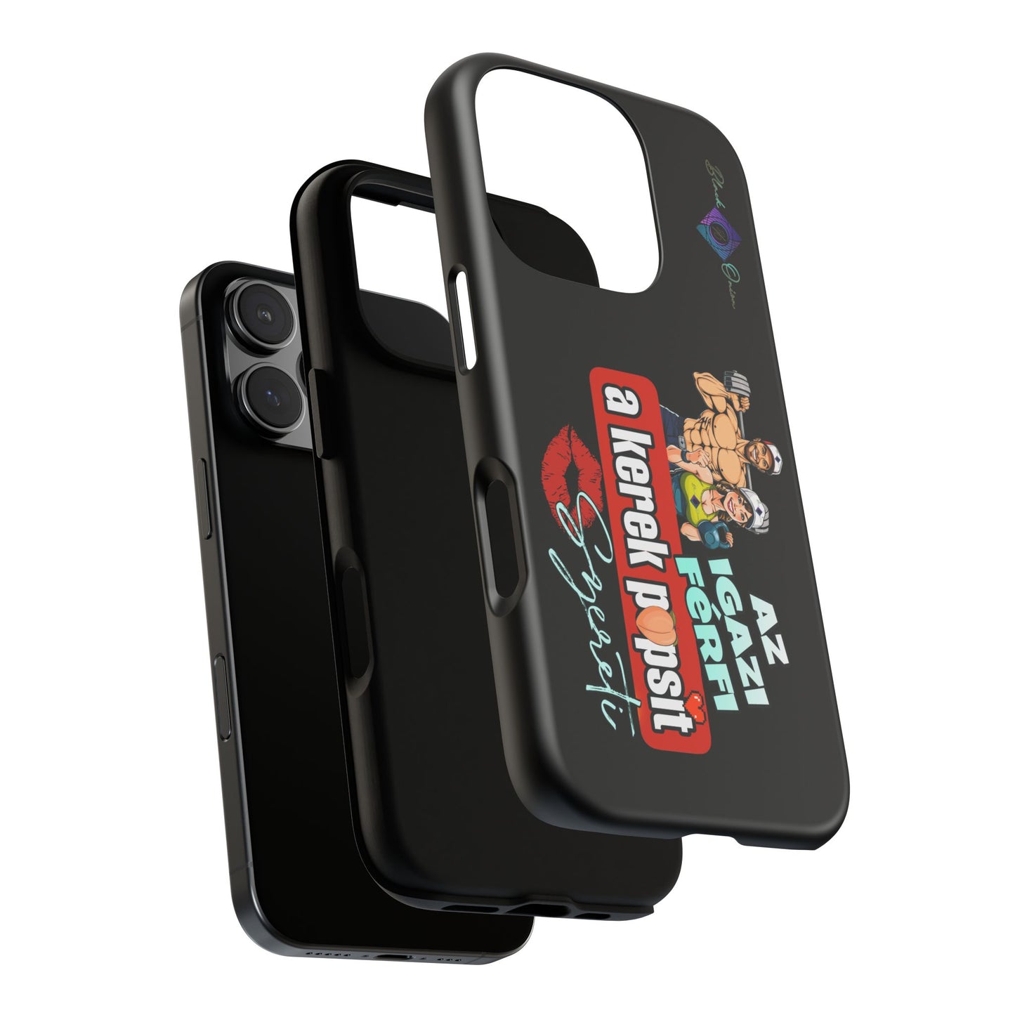 BlackOnion Brand New Phone Case - with Motivational Workout Motif ‘Az igazi férfi ‘💪🔥🫵