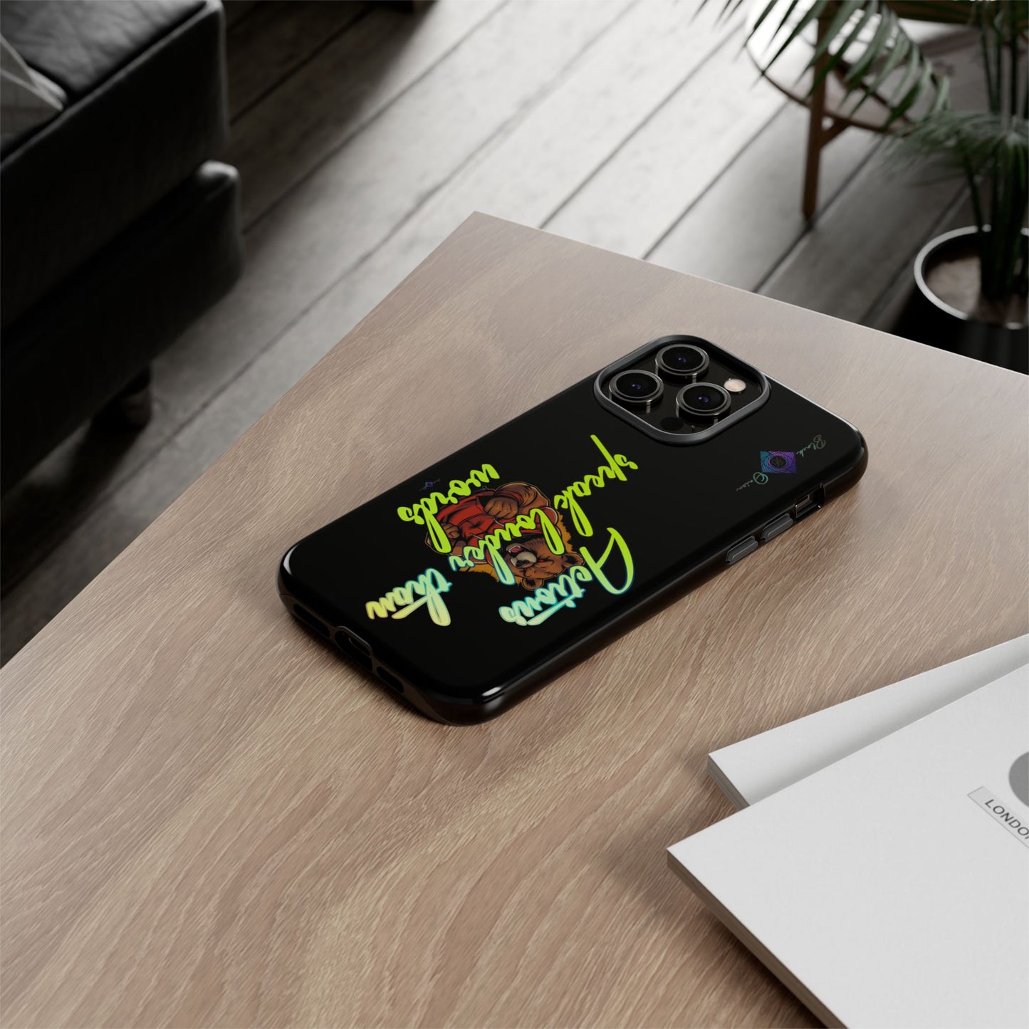 BlackOnion Brand New Phone Case - with Motivational Workout Motif ‘Actions speak lauder ‘💪🔥🫵