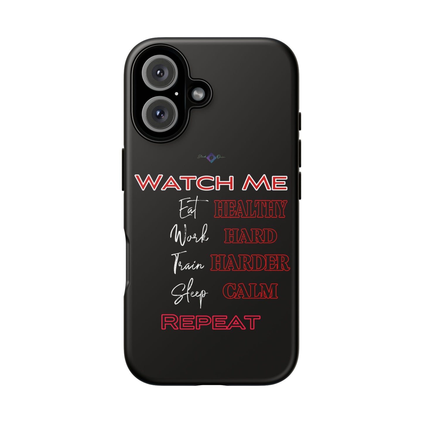 BlackOnion Phone Case -with Motivational Motif  'Watch Me' 💪🔥🫵