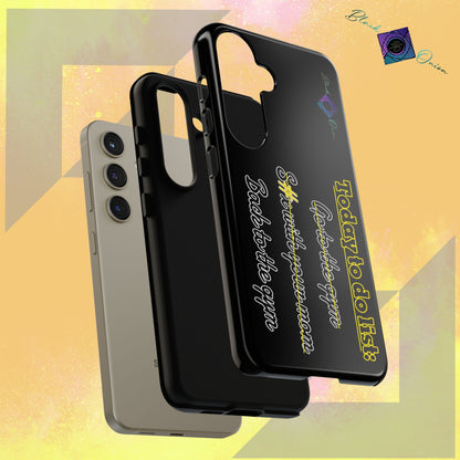 BlackOnion Brand New Phone Case - with Motivational Workout Motif’Today to do list ‘💪🔥🫵