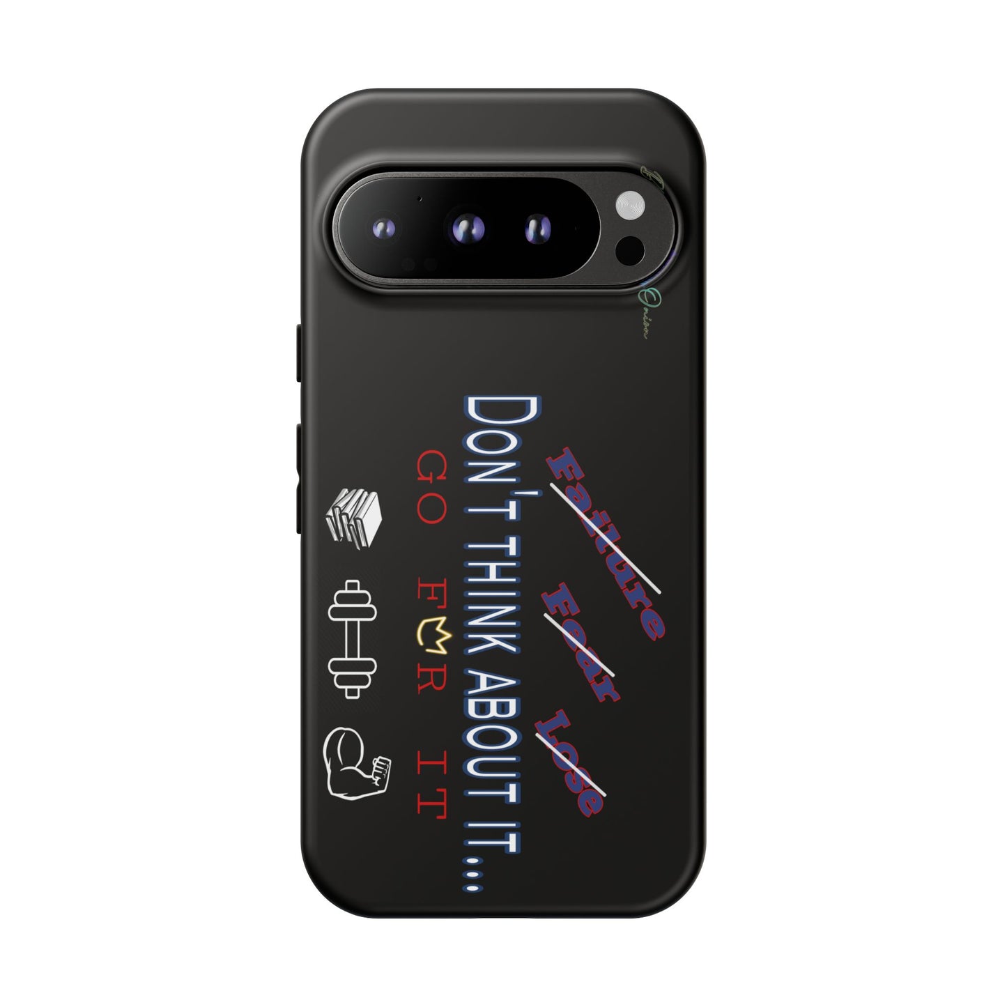 BlackOnion Brand New Phone Case - with Motivational Workout Motif’Don’t think ‘💪🔥🫵