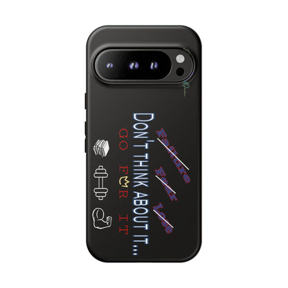 BlackOnion Brand New Phone Case - with Motivational Workout Motif’Don’t think ‘💪🔥🫵