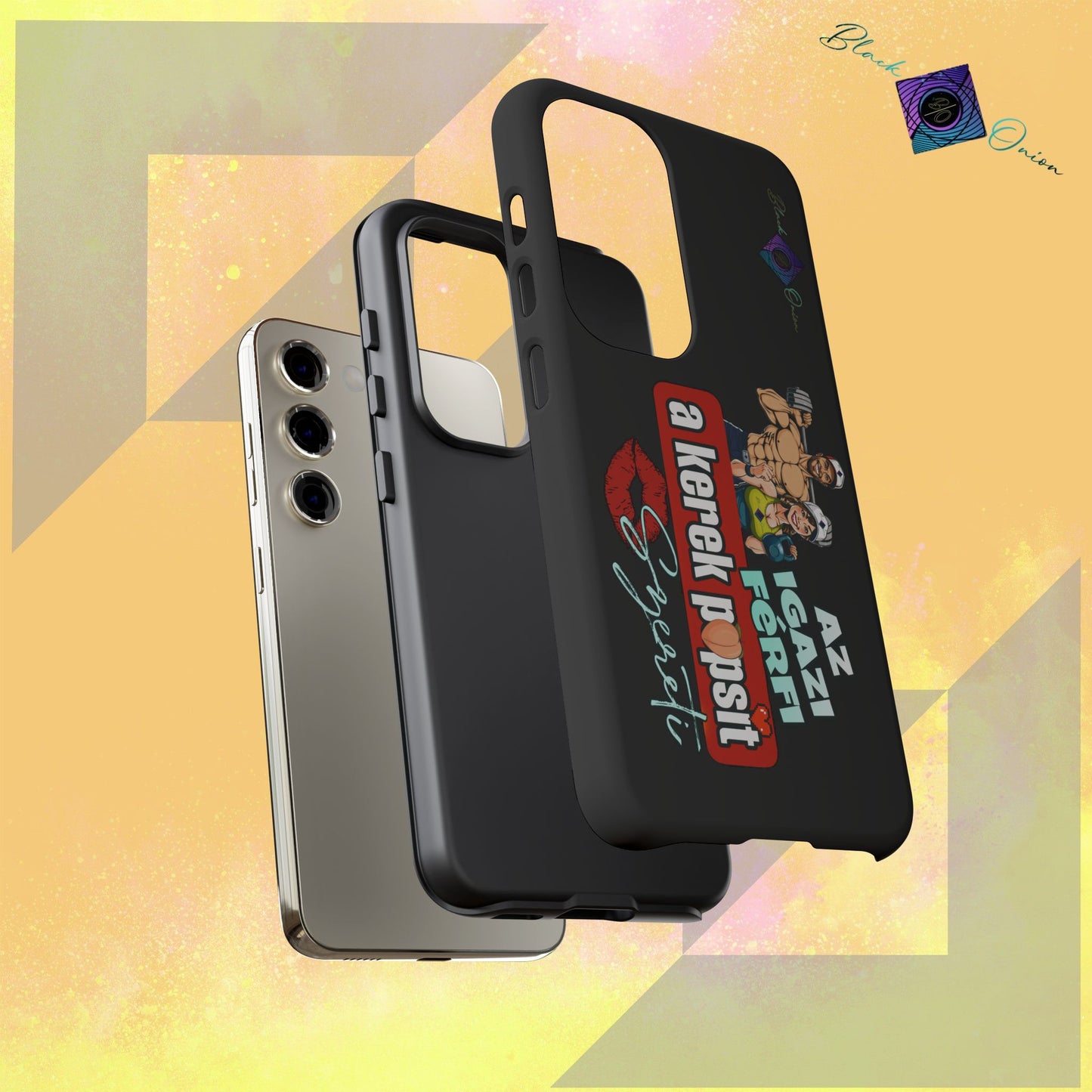 BlackOnion Brand New Phone Case - with Motivational Workout Motif ‘Az igazi férfi ‘💪🔥🫵