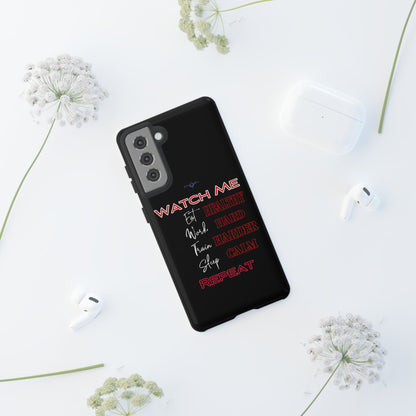 BlackOnion Phone Case -with Motivational Motif  'Watch Me' 💪🔥🫵