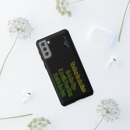 BlackOnion Brand New Phone Case - with Motivational Workout Motif’Today To Do List V2 ‘💪🔥🫵