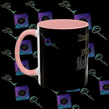 BlackOnion Coffee Mug - 11oz with Workout Motif ‘Impossible is nothing’🔥💪🫵