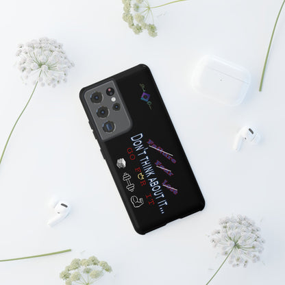 BlackOnion Brand New Phone Case - with Motivational Workout Motif’Don’t think ‘💪🔥🫵
