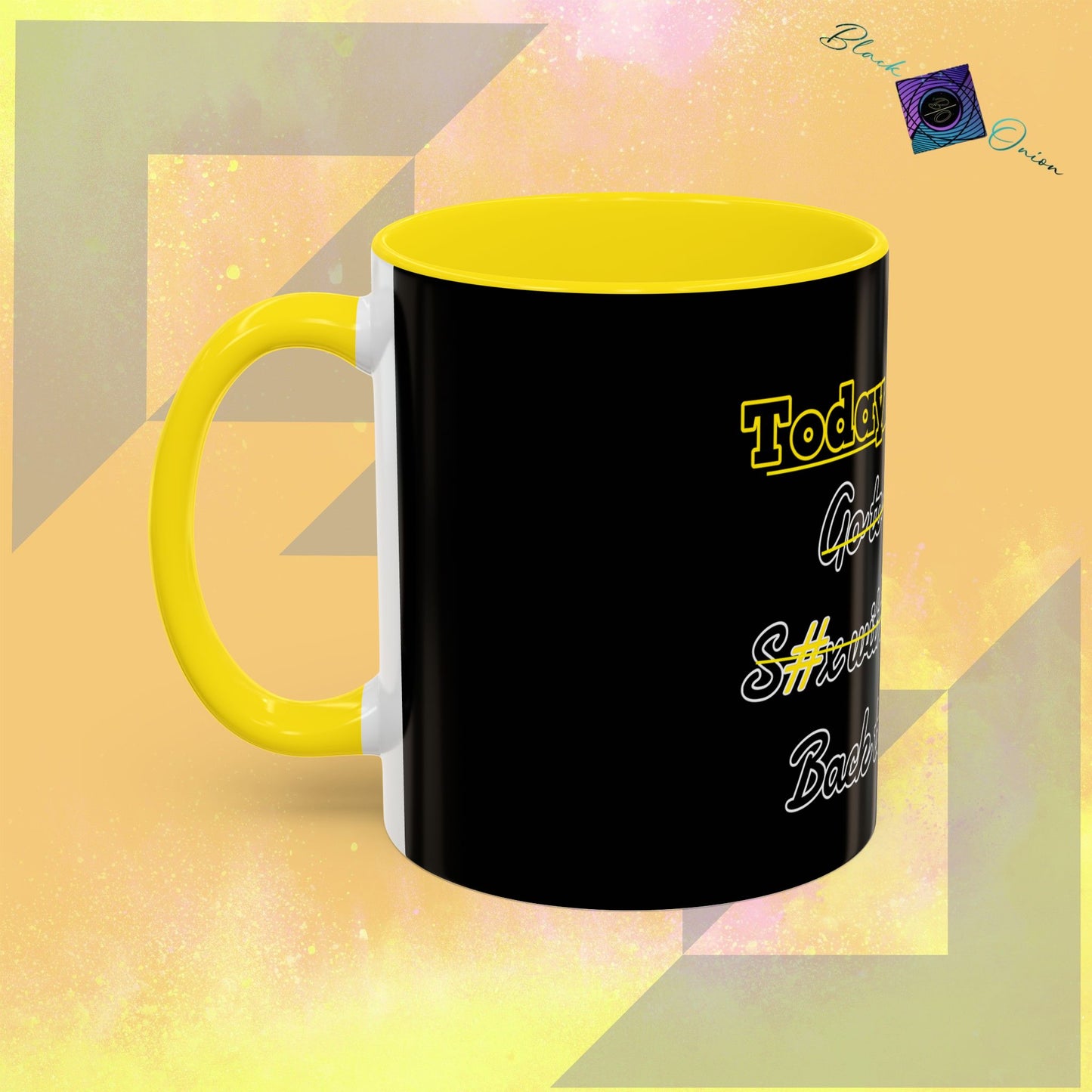 BlackOnion Coffee Mug - 11oz with Workout Motif ‘Today To Do List ’🔥💪🫵