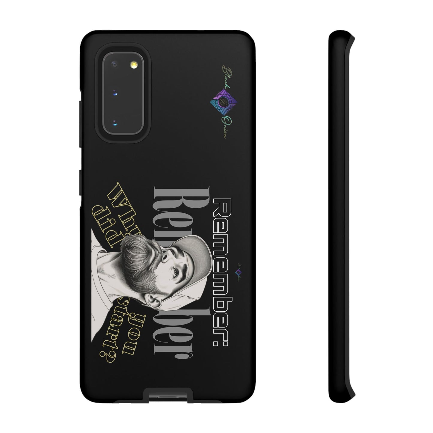 BlackOnion Brand New Phone Case - with Motivational Workout Motif’Remember ‘💪🔥🫵