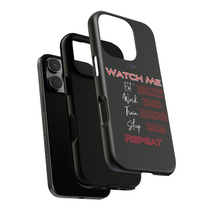 BlackOnion Phone Case -with Motivational Motif  'Watch Me' 💪🔥🫵