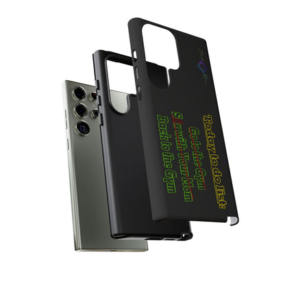 BlackOnion Brand New Phone Case - with Motivational Workout Motif’Today To Do List V2 ‘💪🔥🫵