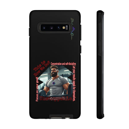 BlackOnion Brand New Phone Case - with Motivational Workout Motif’Unstoppable ‘💪🔥🫵