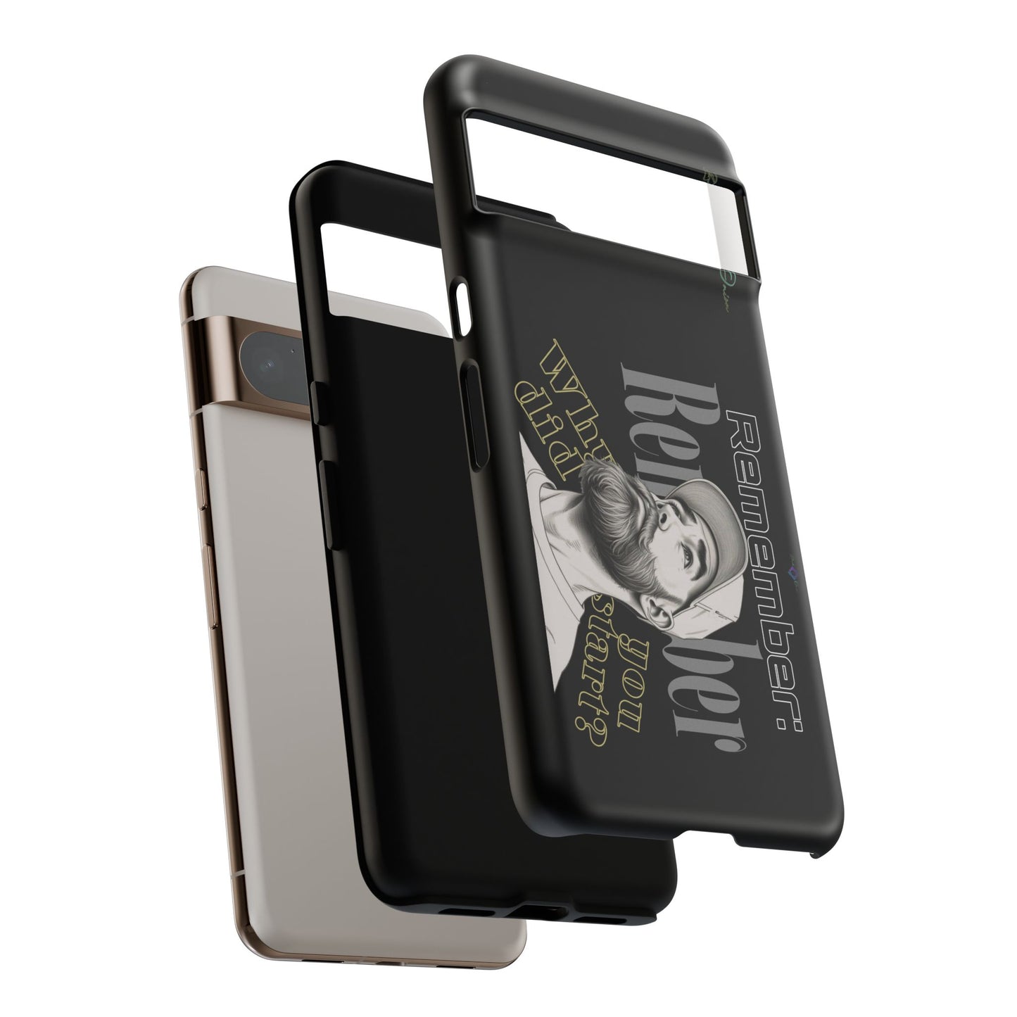 BlackOnion Brand New Phone Case - with Motivational Workout Motif’Remember ‘💪🔥🫵