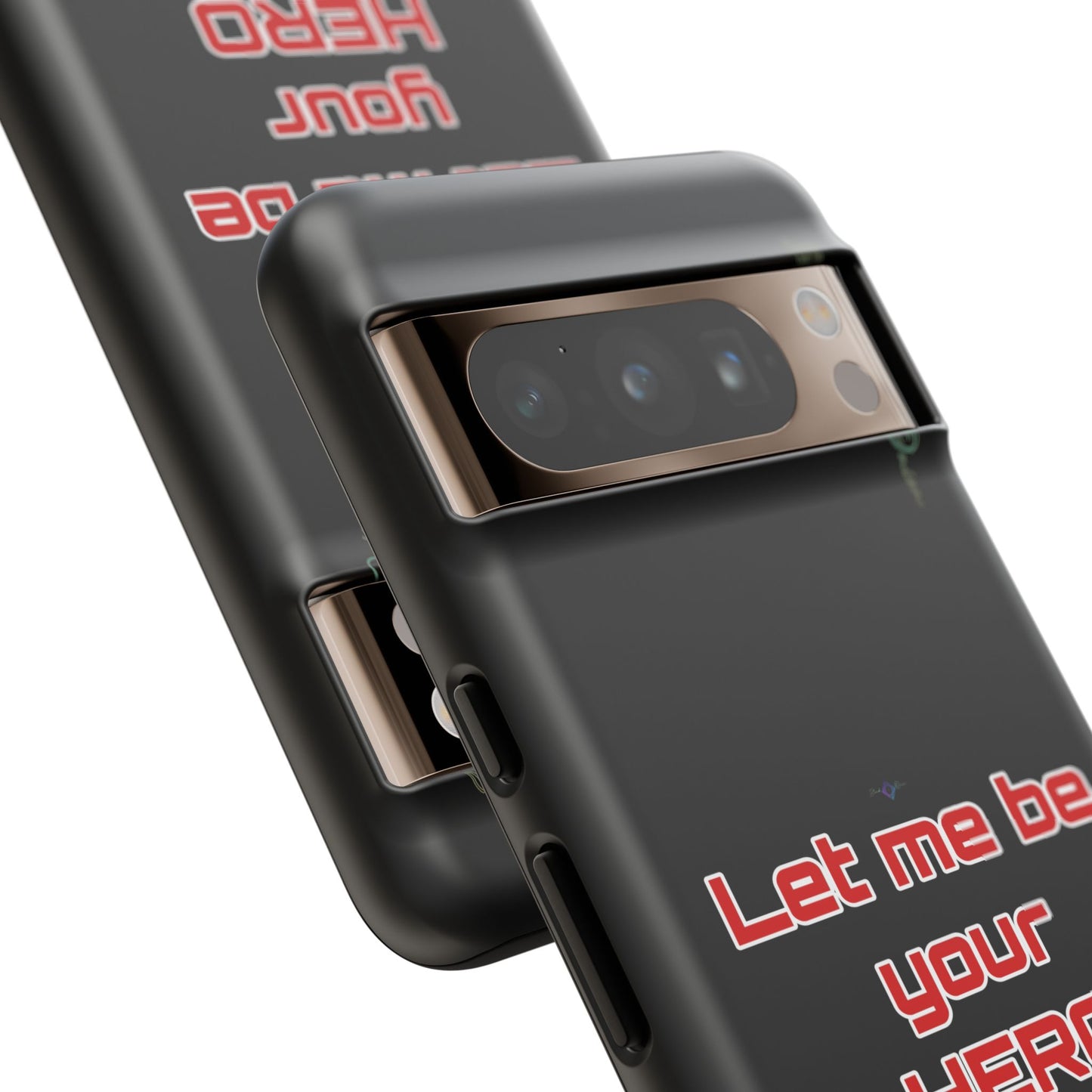 BlackOnion Brand New Phone Case - with Motivational Workout Motif’Let me be your Hero ‘💪🔥🫵