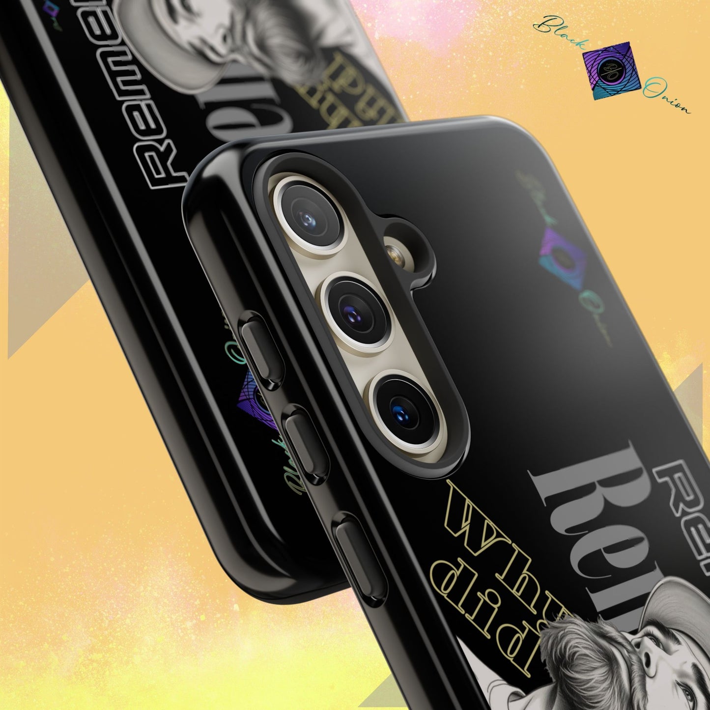 BlackOnion Brand New Phone Case - with Motivational Workout Motif’Remember ‘💪🔥🫵