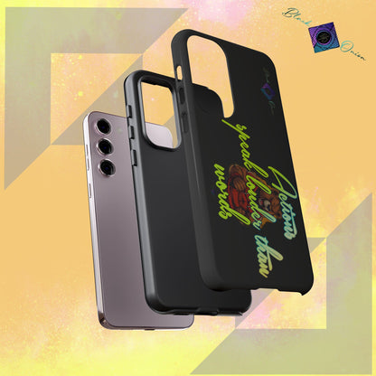 BlackOnion Brand New Phone Case - with Motivational Workout Motif ‘Actions speak lauder ‘💪🔥🫵