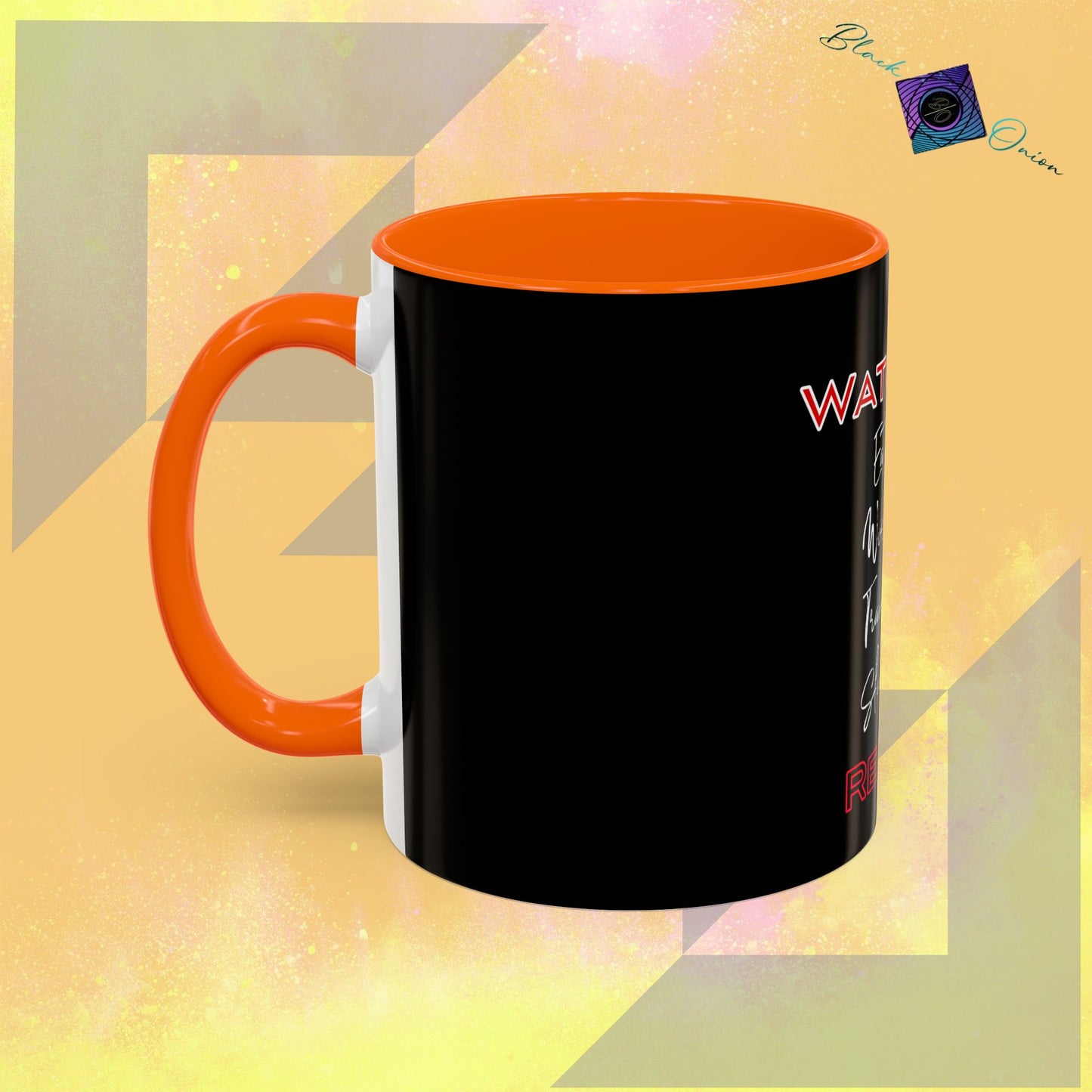 BlackOnion Coffee Mug - 11oz with workout motif ‘Watch Me’🔥💪🫵