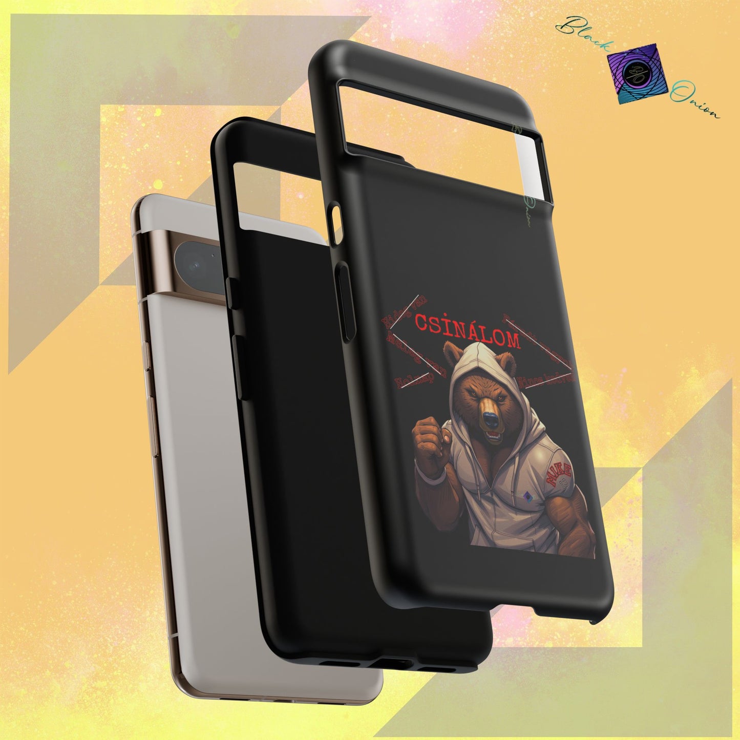 BlackOnion Brand New Phone Case - with Motivational Workout Motif ‘Csinálom ‘💪🔥🫵