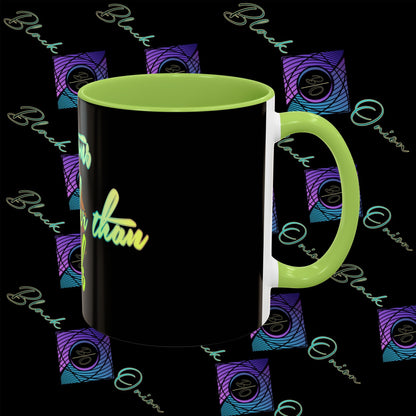 BlackOnion Coffee Mug 2 with Workout Motif ‘Actions speak lauder than words V2’🫵🔥💪
