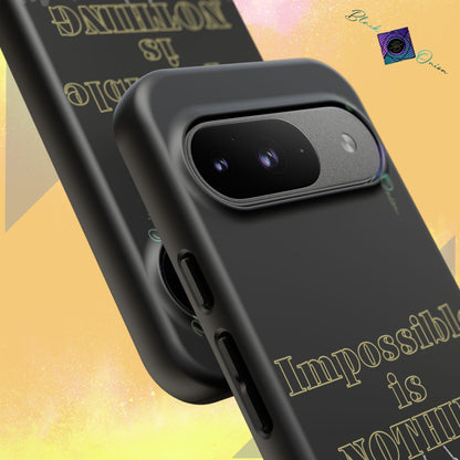 BlackOnion Brand New Phone Case - with Motivational Workout Motif ’Impossible ‘💪🔥🫵