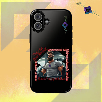 BlackOnion Brand New Phone Case - with Motivational Workout Motif’Unstoppable ‘💪🔥🫵