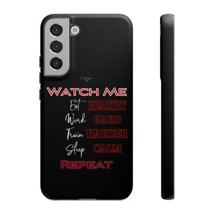 BlackOnion Phone Case -with Motivational Motif  'Watch Me' 💪🔥🫵