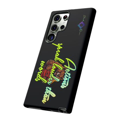 BlackOnion Brand New Phone Case - with Motivational Workout Motif ‘Actions speak lauder ‘💪🔥🫵