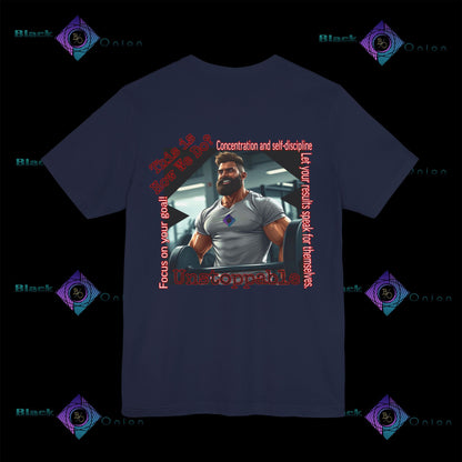 BlackOnion T-Shirt with Workout Motif “Unstoppable “💪🔥🫵