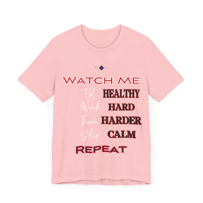 BlackOnion "Watch Me" T-Shirt with Workout Motif V3  💪🔥