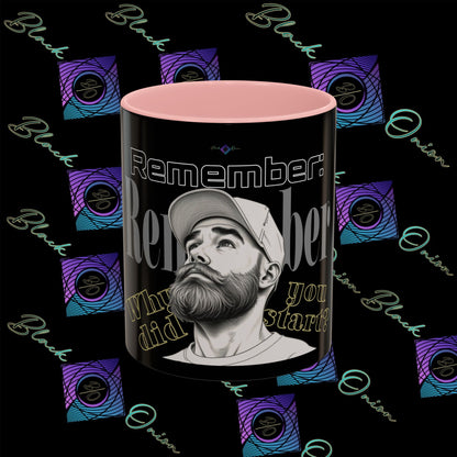BlackOnion Coffee Mug 2 with Workout Motif ‘Remember V2’🫵🔥💪