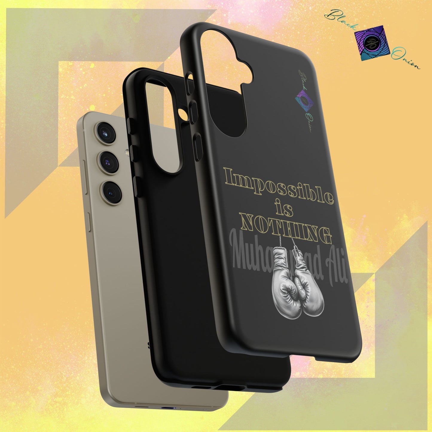 BlackOnion Brand New Phone Case - with Motivational Workout Motif ’Impossible ‘💪🔥🫵