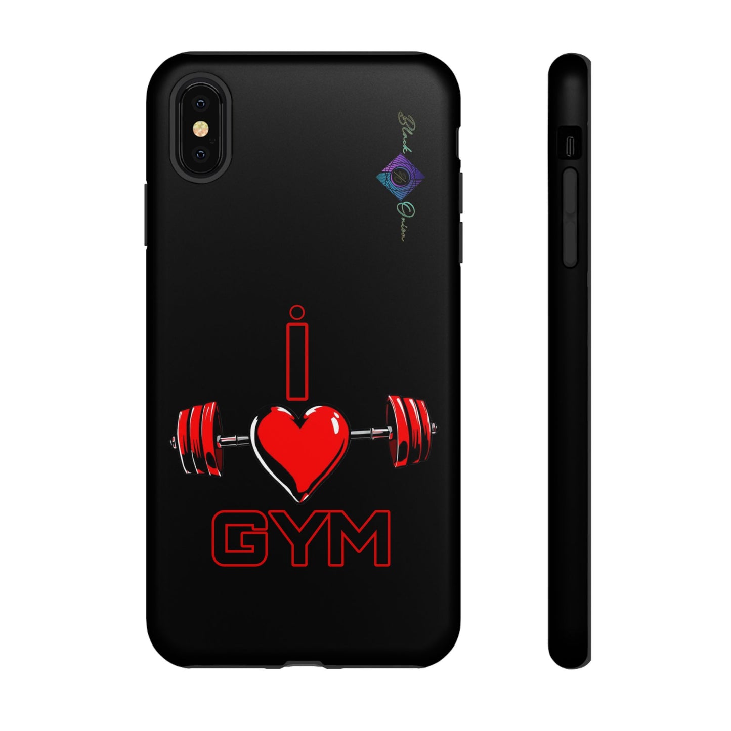BlackOnion Brand New Phone Case - with Motivational Workout Motif’I Love Gym ‘💪🔥🫵