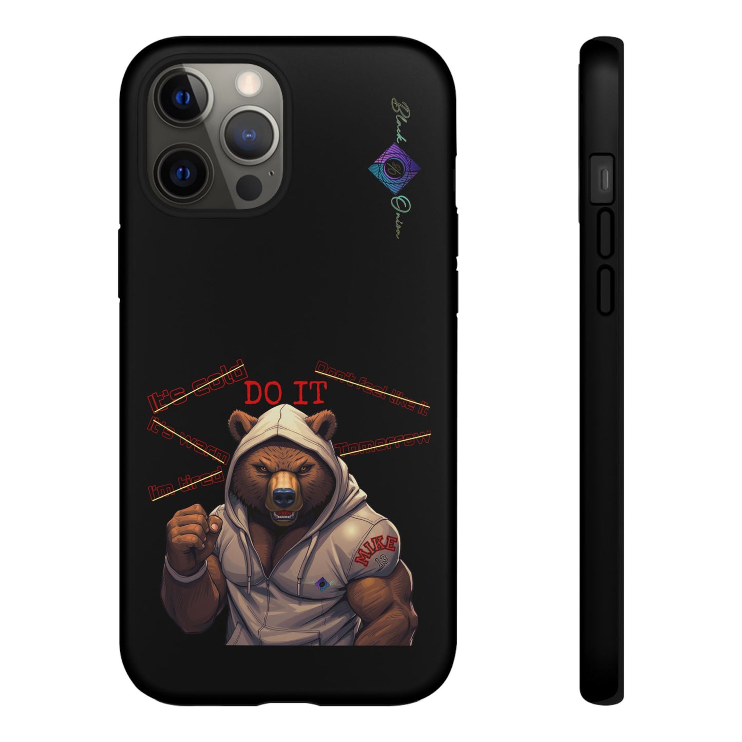 BlackOnion Brand New Phone Case - with Motivational Workout Motif’Do it ‘💪🔥🫵