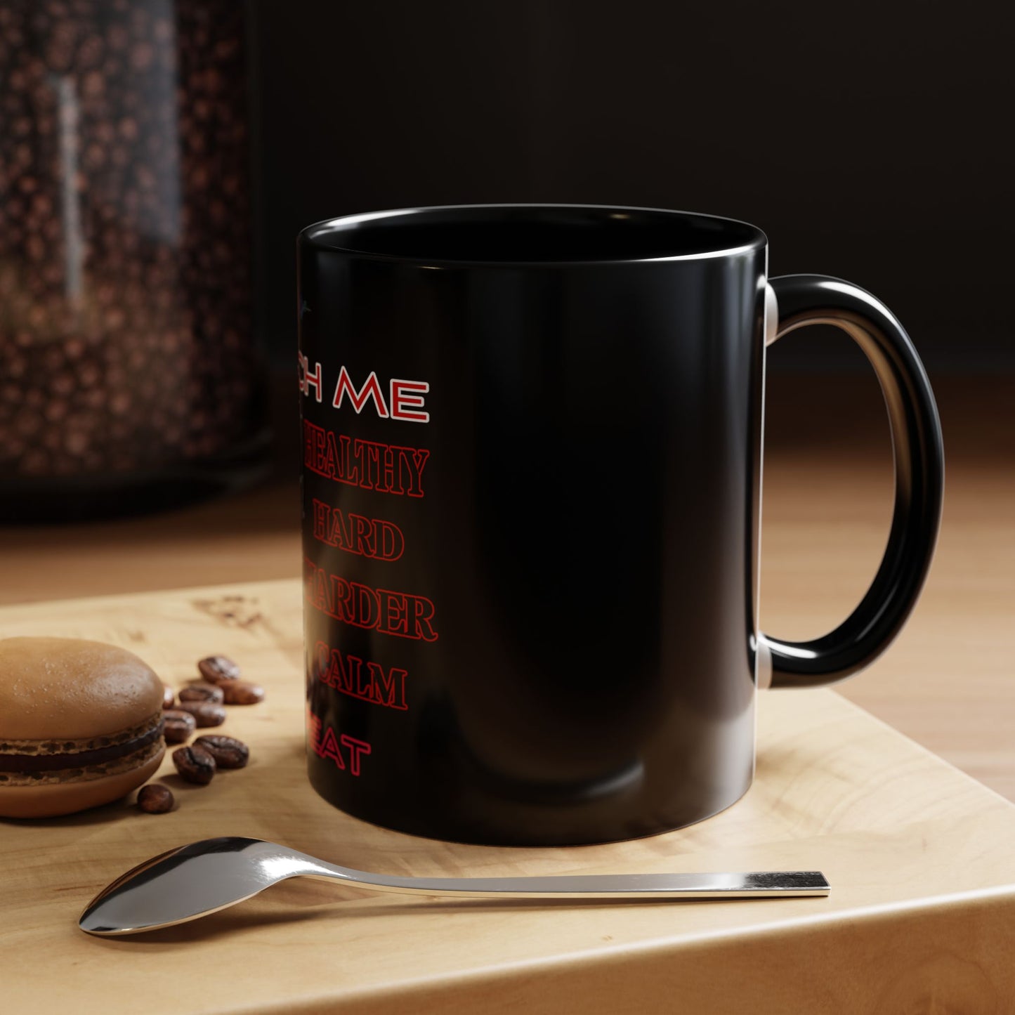 BlackOnion Coffee Mug Serial 2 with Workout Motif ‘Watch me’🫵🔥💪