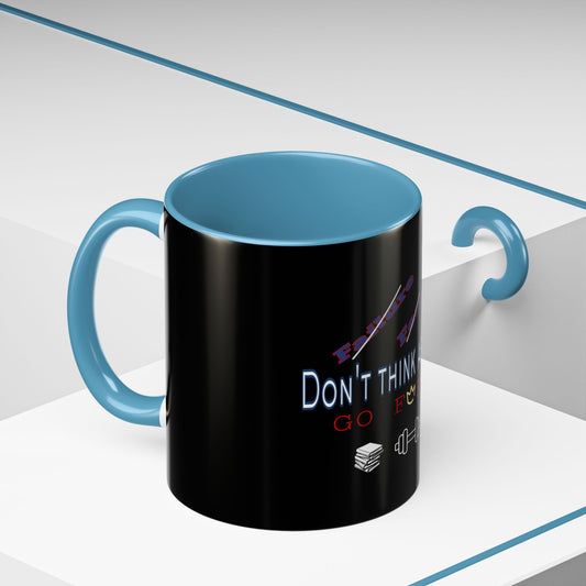 BlackOnion Coffee Mug Serial 2 with Workout Motif ‘Don’t think ‘🫵🔥💪