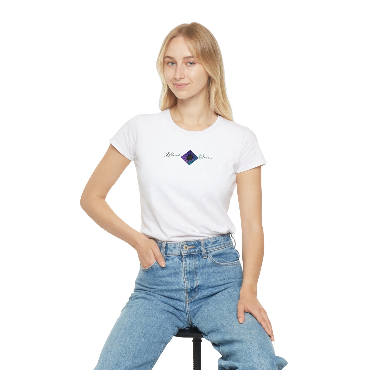 BlackOnion Women's Iconic T-Shirt - with Workout Motif “Az igazi férfi”💯🌸💋