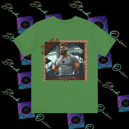 BlackOnion T-shirt with Workout Motif “Unstoppable “💪🔥🫵